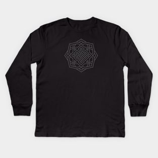 Tibetan Knot Mandala Kids Long Sleeve T-Shirt